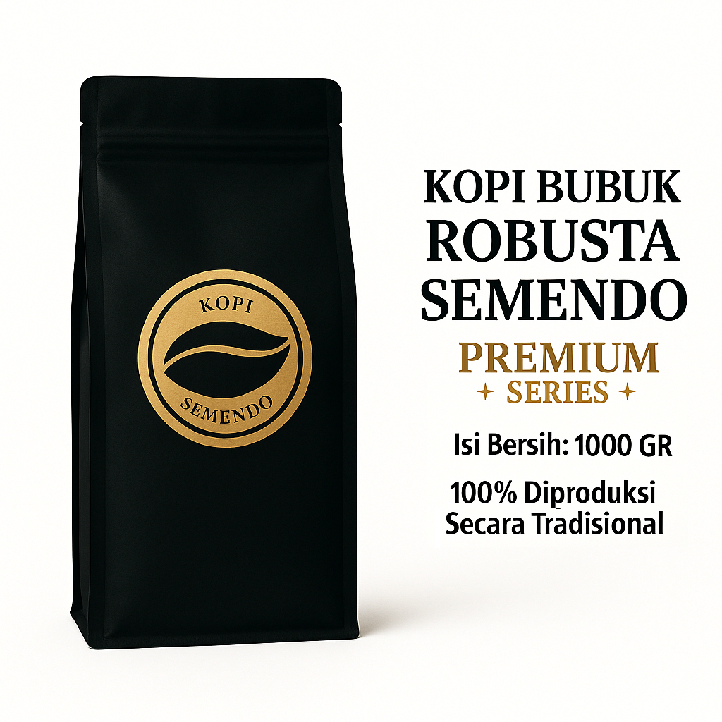 

Kopi Bubuk Robusta Semendo Varian Premium 1kg / 1000gr – Aroma Kuat & Pekat
