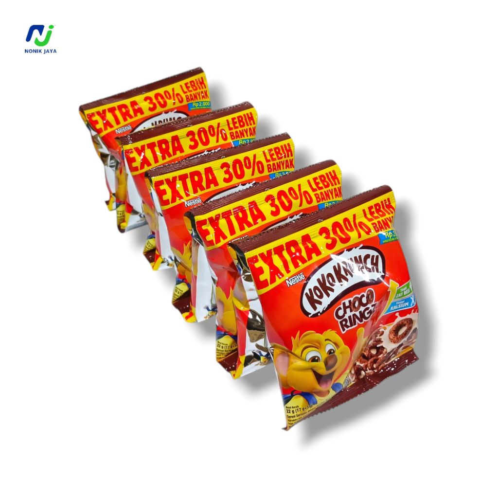 

Koko Krunch Choco Ringz Renteng Isi 10 Pcs@22g _ SEREAL RASA COKELAT