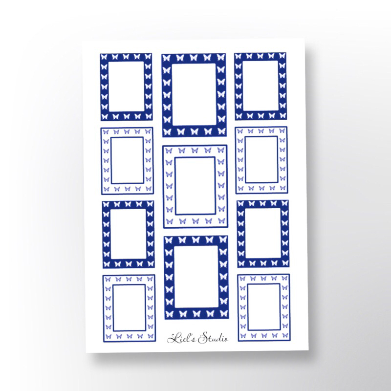 

Liel’s Studio Stiker Transparan Frame Kupu-Kupu untuk Journaling dan Scrapbooking