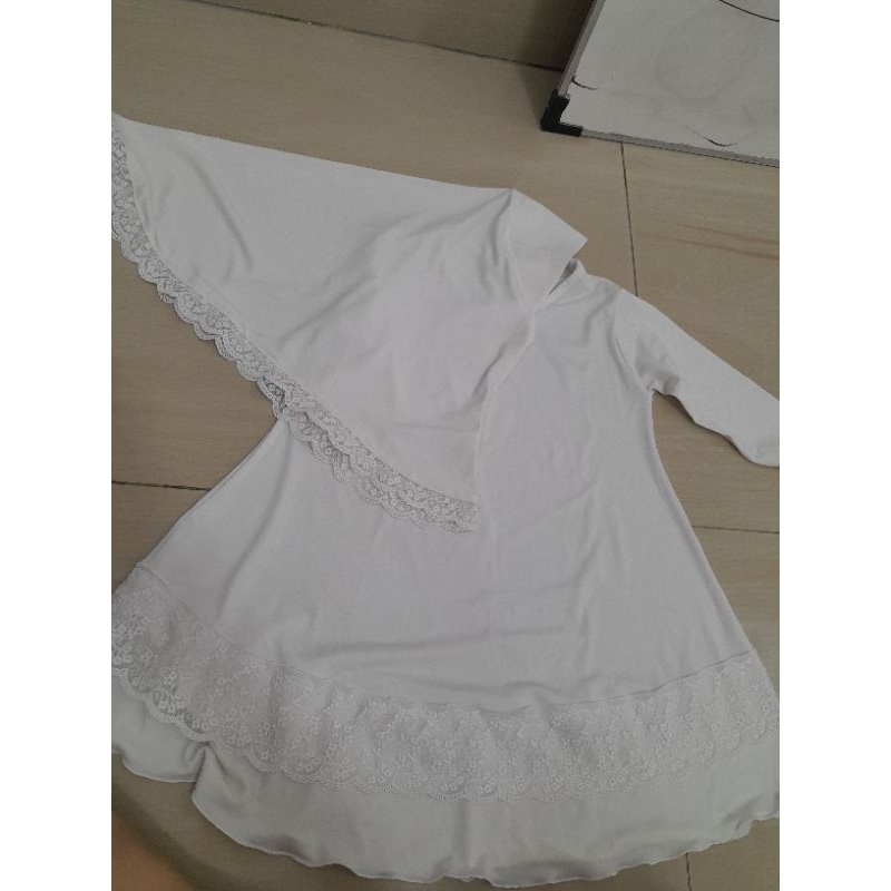 gamis putih anak preloved