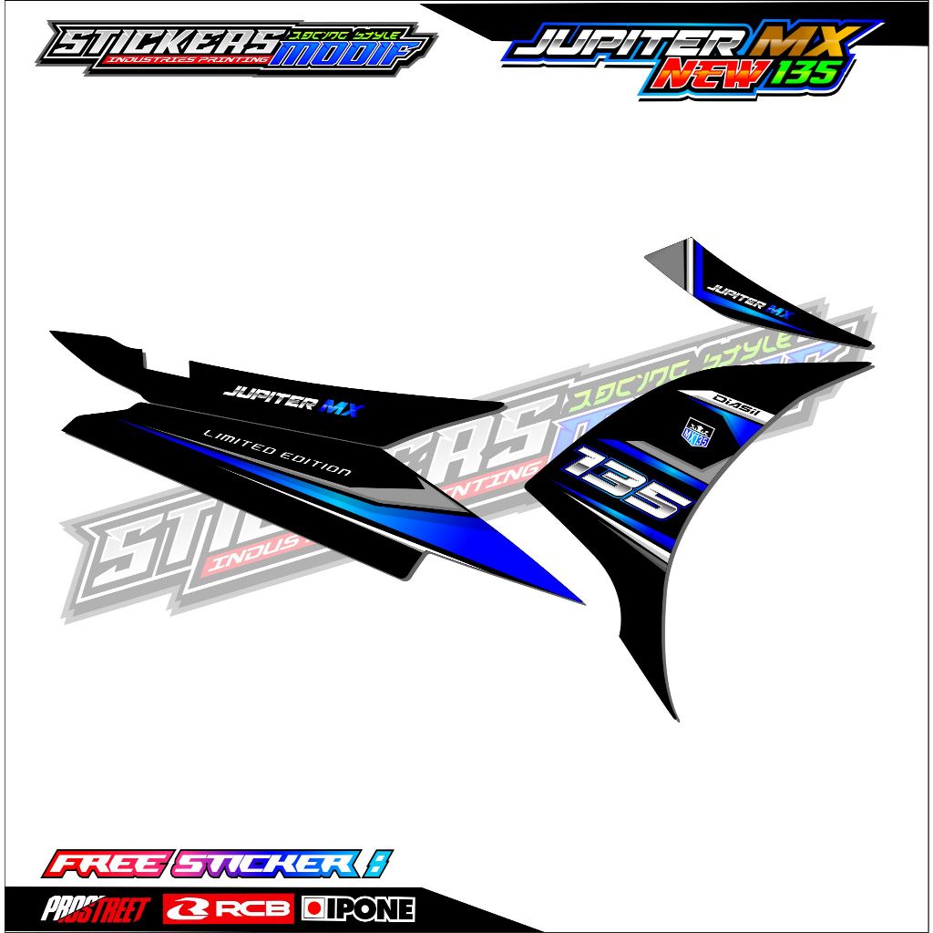 STRIPING VARIASI JUPITER MX NEW 135 / STICKER LIST MOTOR VARIASI JUPITER MX NEW 135