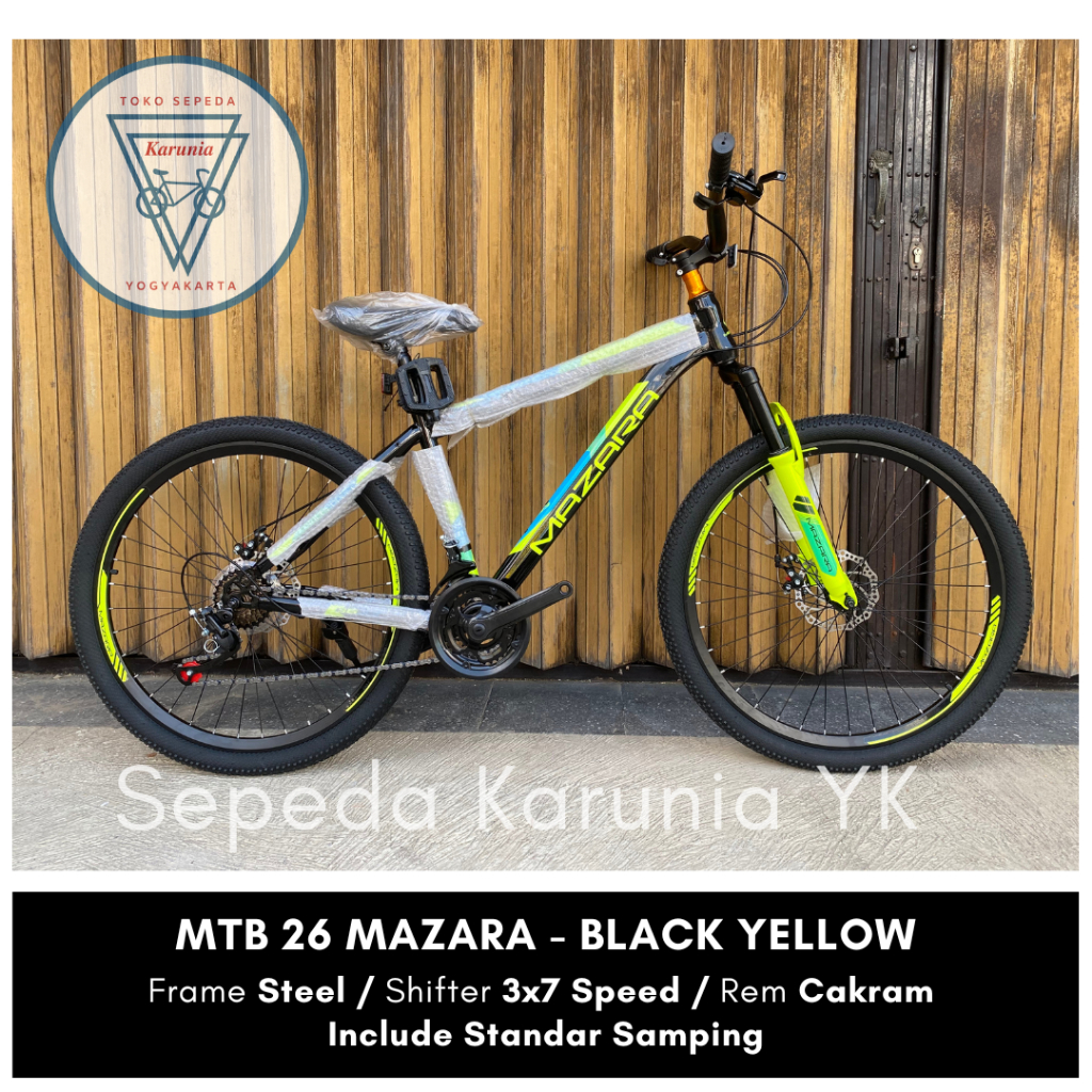 Sepeda Gunung MTB 24 Inch 26 Inch Merk Mazara Velion