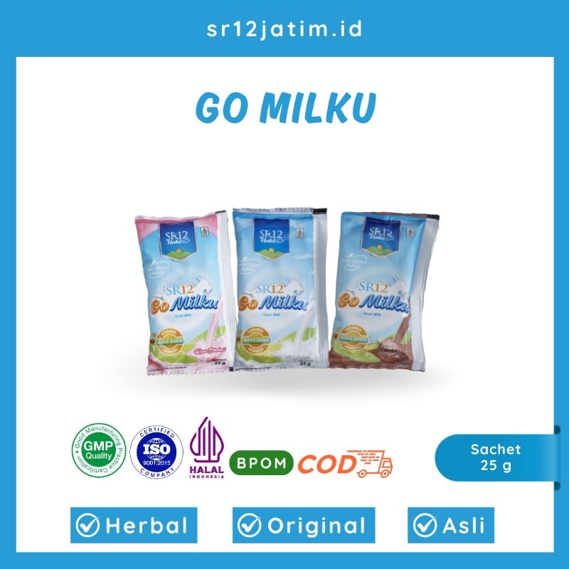 

Go Milku SR12 - Susu Kambing Etawa Premium Penambah Berat Badan Sachet Paket Nutrisi Aman Bumil Busui