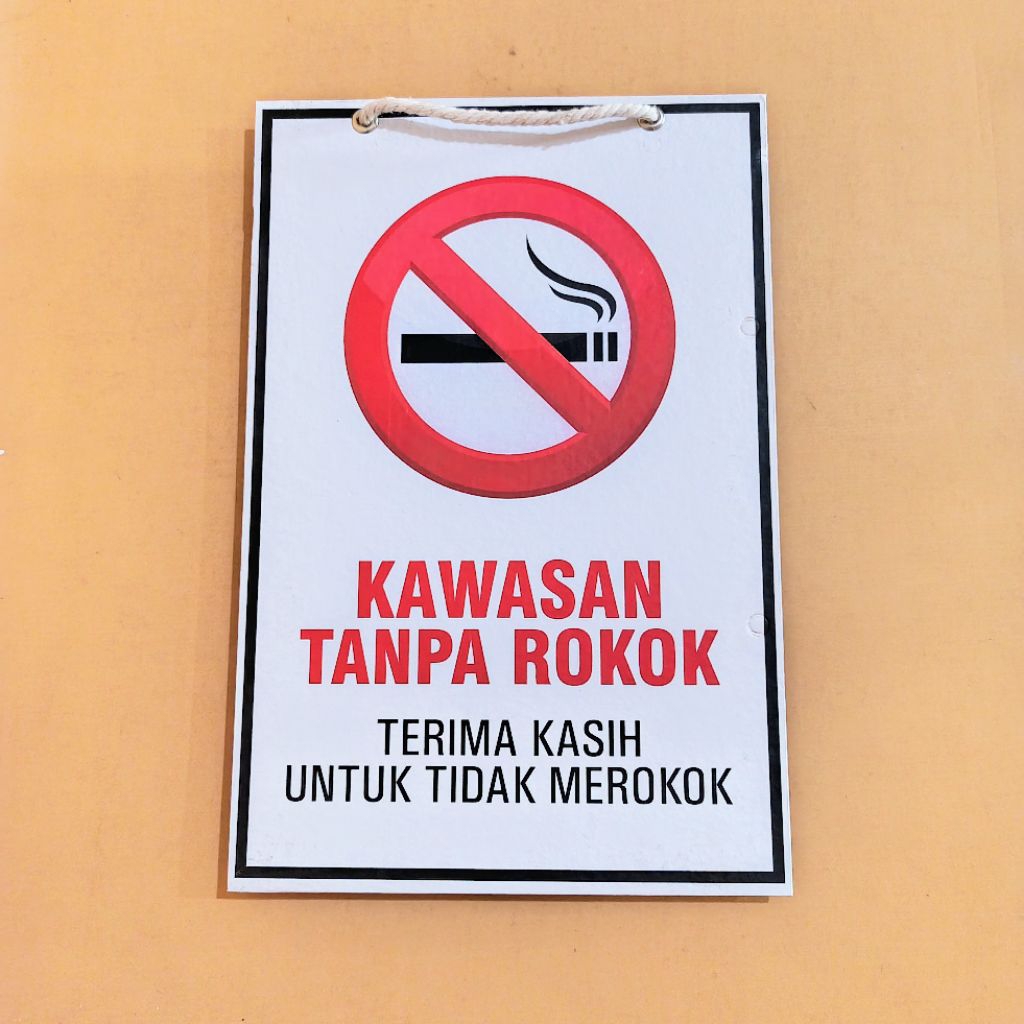 Hard Poster KTR - Poster Kawasan Tanpa Rokok - Poster Larangan