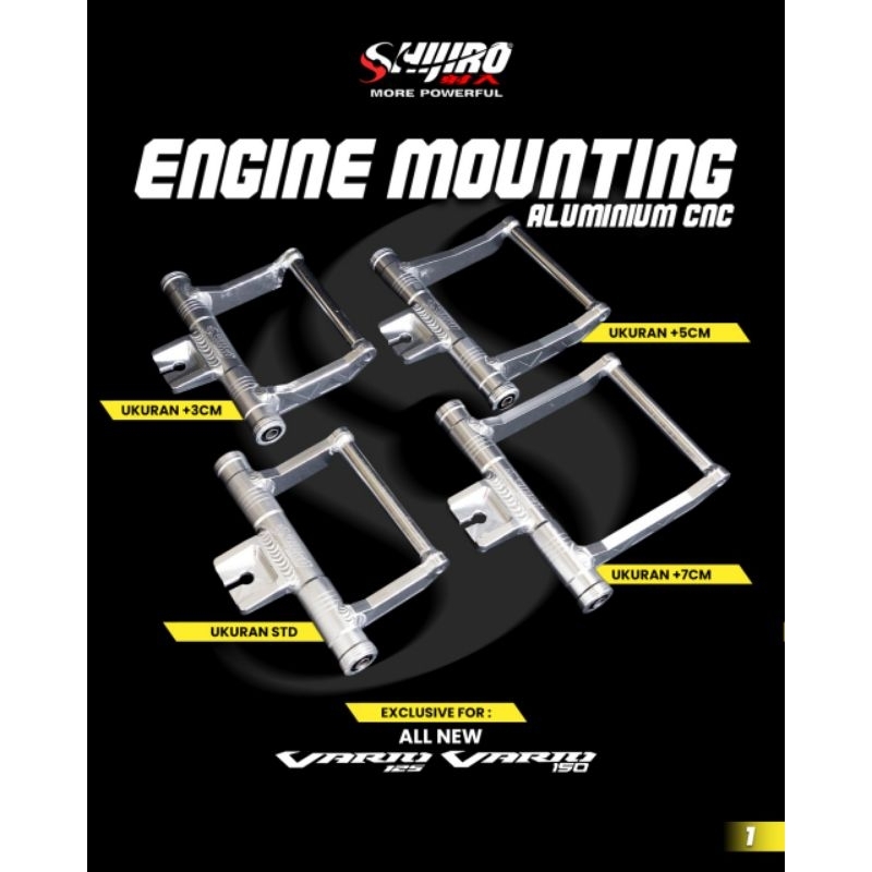 ENGINE MOUNTING CNC SHIJIRO RACING VARIO 150