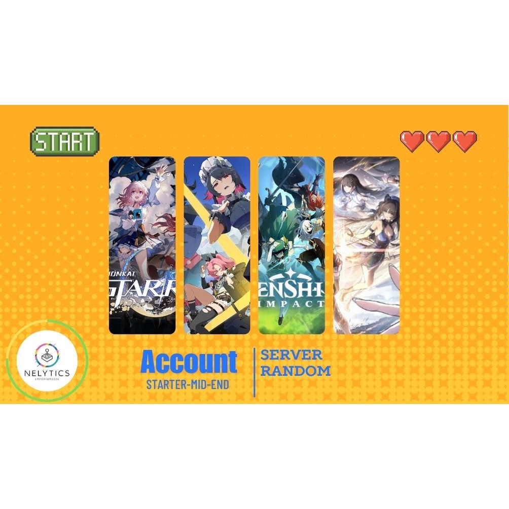 Genshin Impact - Honkai Star Rail - Wuthering Waive(HIGH)(STARTER-MID-END)(MC RANDOM)#3