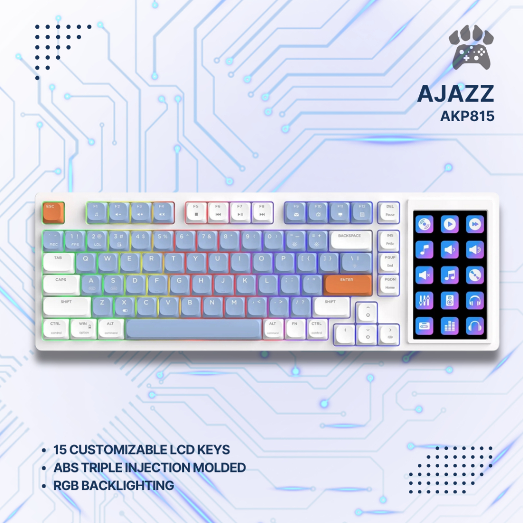 AJAZZ AKP815 / AKP 815 75% Gasket-mounted Low-profile Mechanical Keyboard