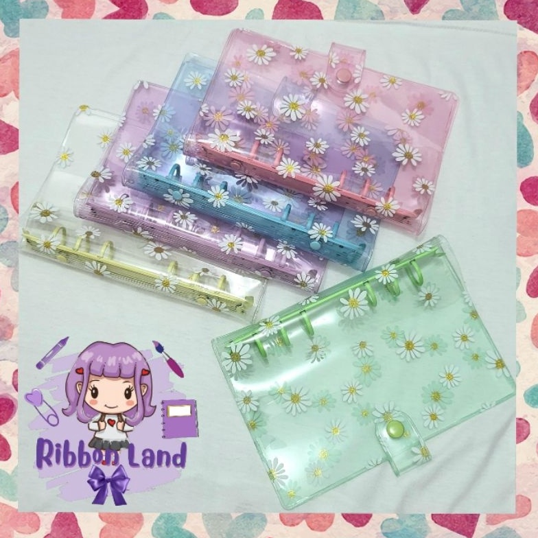 

KODE D89O A5 A6Binder Daisy Cover Ring Warna Big Print Daisy