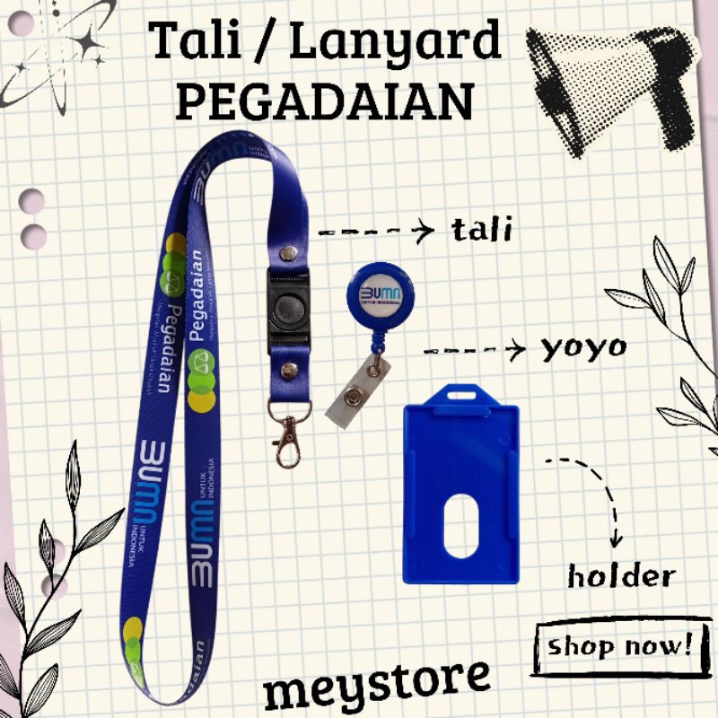 

READY Tali Gantungan / Lanyard PEGADAIAN BUMN [STOCK MELIMPAH] Termurahhh Harga Grosir!