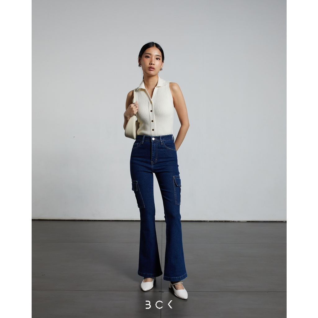 BCK - Highwaist Cutbray Jeans Vonzy