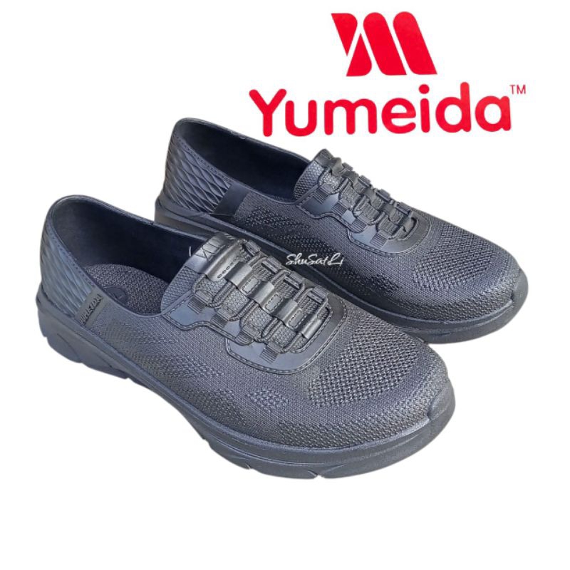 Sepatu pantofel pria karet YUMEIDA sepatu pria kerja sepatu kret slip on pria casual sepatu formal p