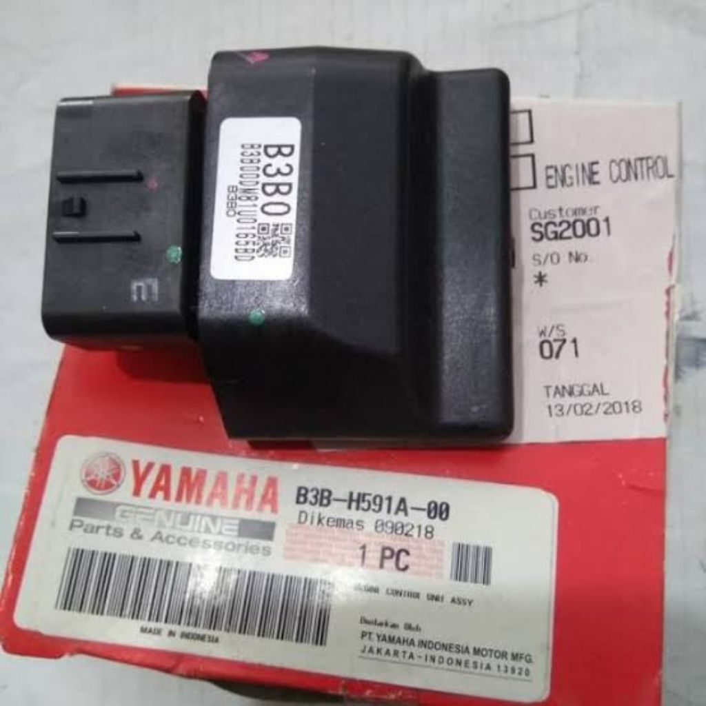 ECU CDI ENGINE CONTROL UNIT ASSY MIO S 125 ORIGINAL YAMAHA B3B-H591A-00