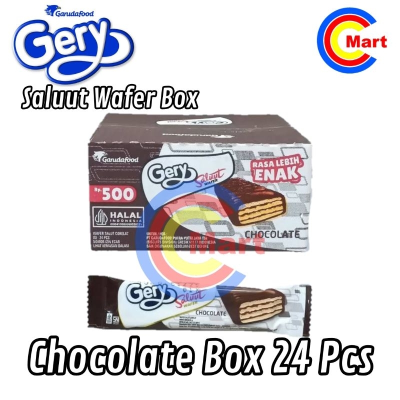 

[PACK] GERY SALUUT WAFER PACK ISI 24 PCS CHOCOLATE | HAZELNUT