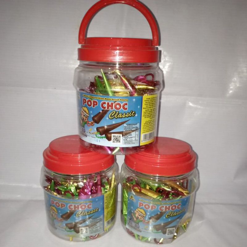 

Pop Choc | Cokelat Bentuk payung 250gr (50 pcs × 5gr )