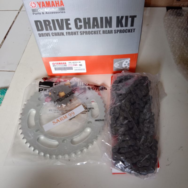 Gear Set Komplit Gear 14-48 Yamaha R15 V3 2PK ORI.