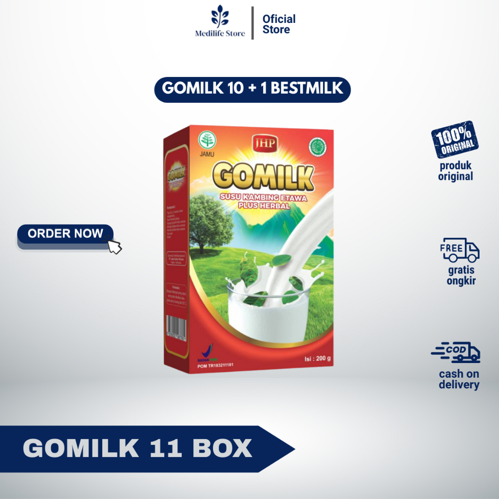 

PAKET RESELLER SUSU GOMILK 10 PCS + BESTMILK 1 PCS - bisa mix varian | cocok untuk dijual ulang | original 100%