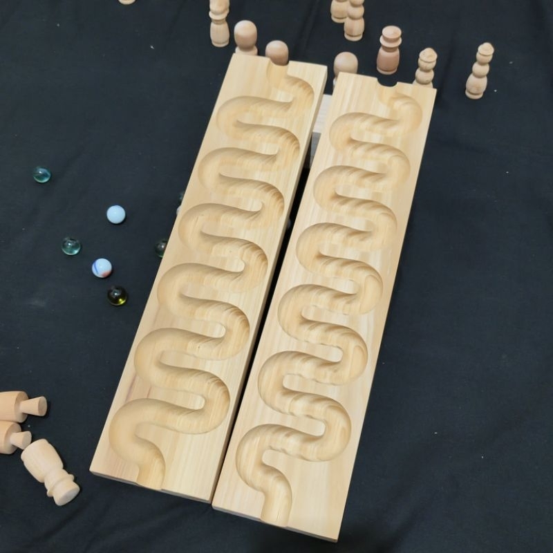 seluncur kelereng waves / marble run waves v1 besar