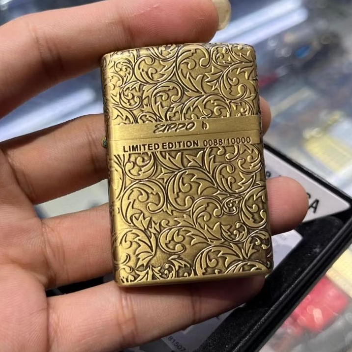 zippo usa gold ukir denting nyaring edisi limited dition full ukir