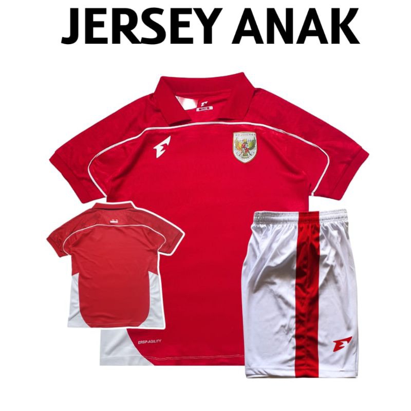Baju bola timnas anak Indonesia free nameset grade ori