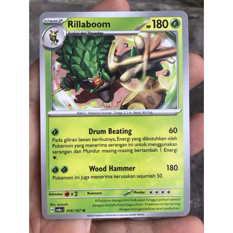 KARTU KOLEKSI POKEMON RILLABOOM