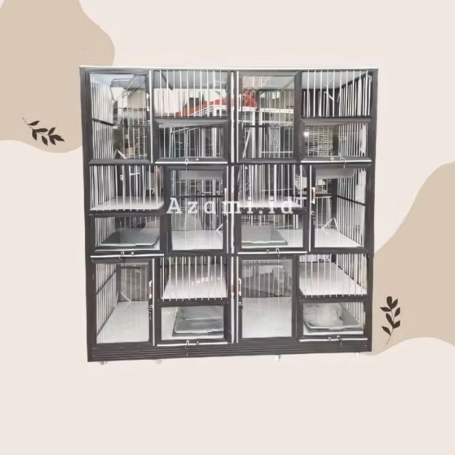 Kandang Kucing 6 Ruang / Kandang Kucing Aluminium Murah