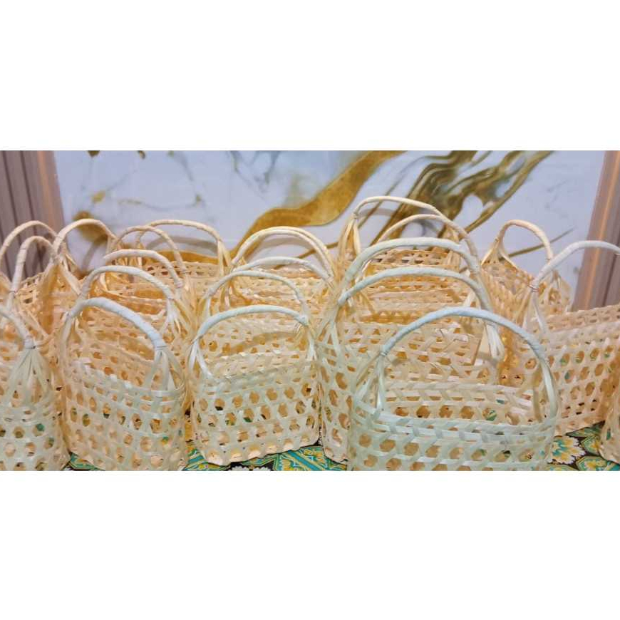 Keranjang Rotan tas keranjang anyaman bambu tas Hampers souvenir / keranjang