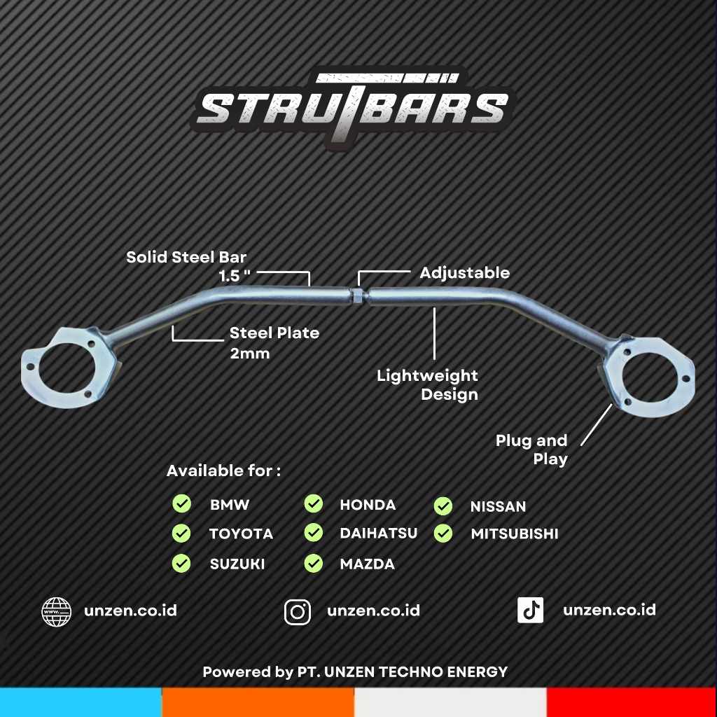 UNZEN Engine Strutbar For Honda