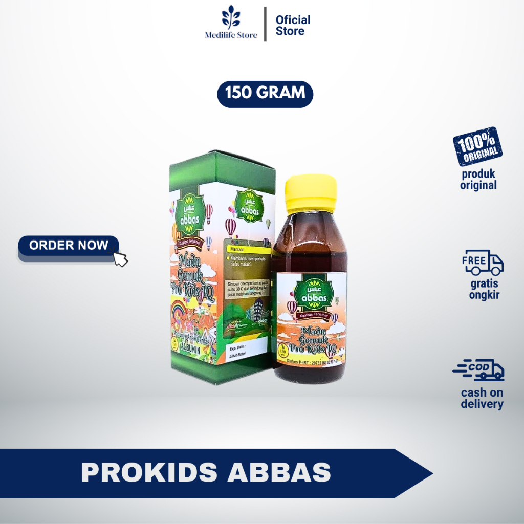 

MADU GEMUK PROKIDS IQ ABBAS - madu anak untuk nafsu makan & kecerdasan | original 100%
