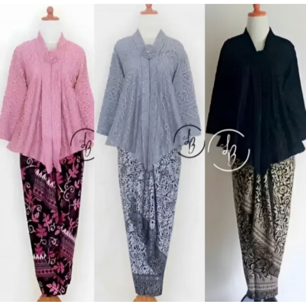 SYIFA KEBAYA • DISKON SETELAN KEBAYA FLOY BROKAT KARTINI ENCIM BUSUI JUMBO BIGG SIZEE LD 140 CM M - 