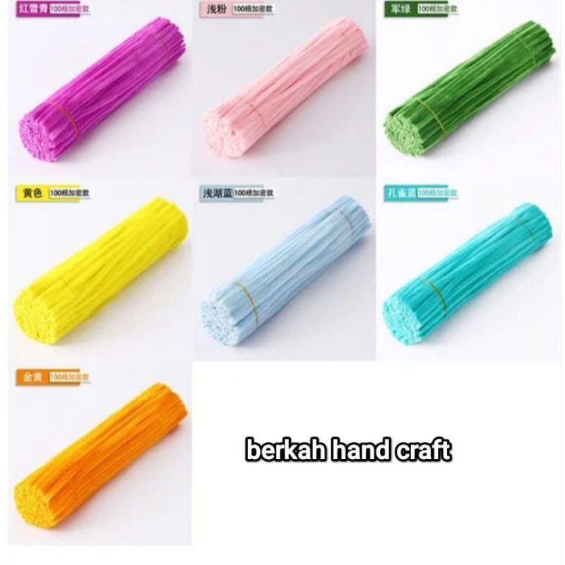 

25 BIJI PIPE CLEANER KAWAT BULU DIY