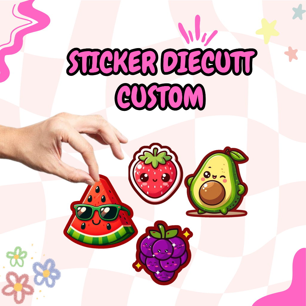 

sticker diecutt custom ukuran A3+ - sticker diecutt - sticker satuan