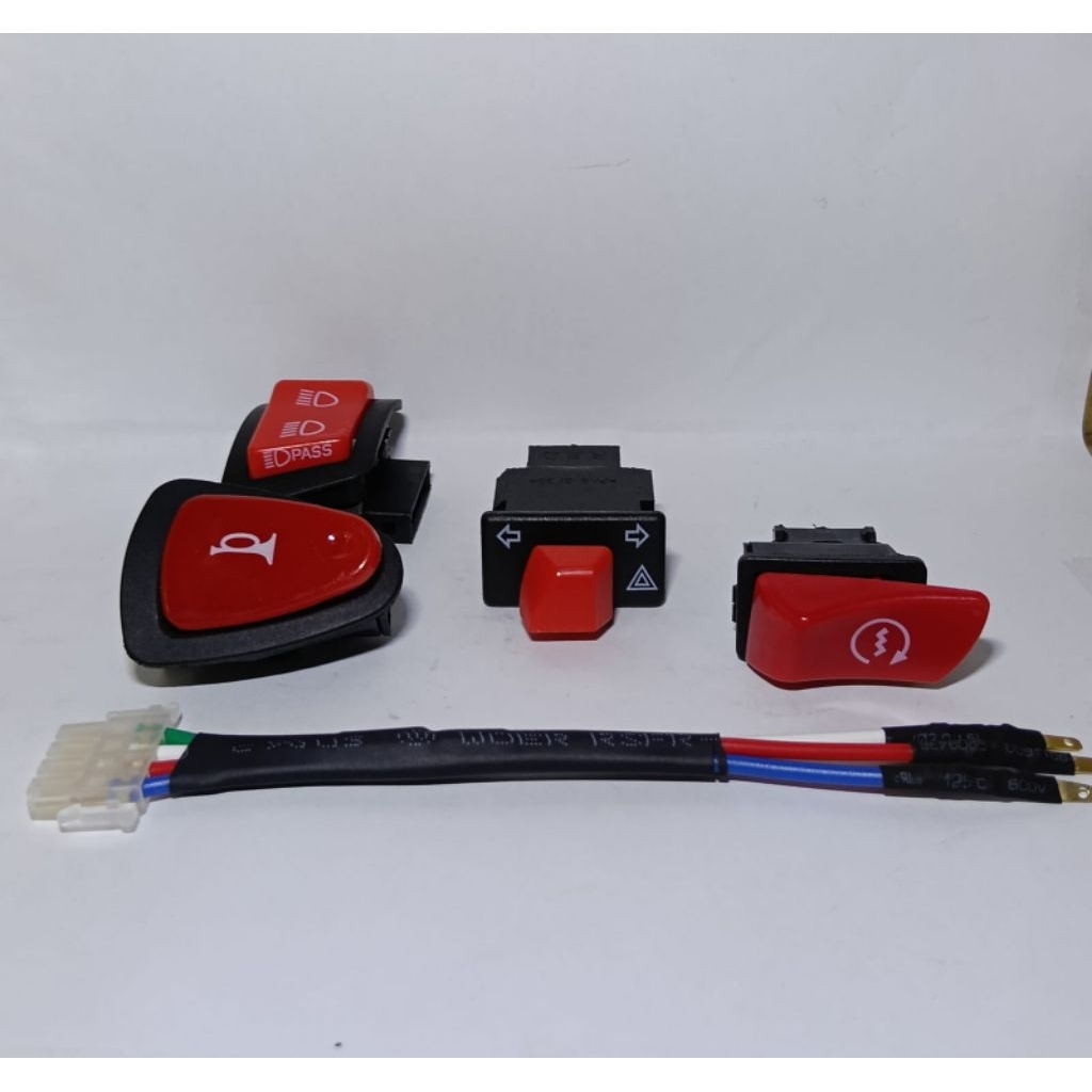 PAKET PIW PIW PASSBEAM 4PIN TOMBOL SAKLAR VIETNAM STYLO BEAT 2020-2025 SCOOPY 2025