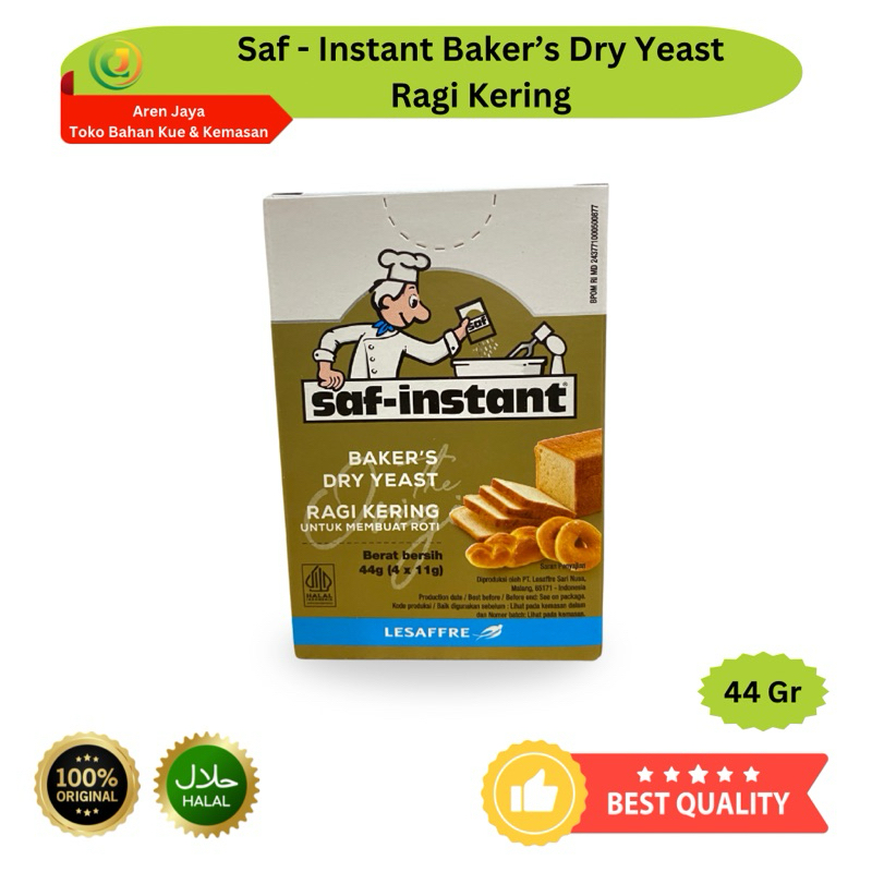 

Saf Instant Dry Yeast Ragi Kering 4 Sachet 11 Gram Original