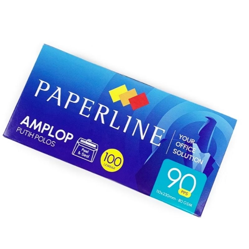 

Baru Amplop Putih Paperline 90 PPS Uk 11x23 Cm