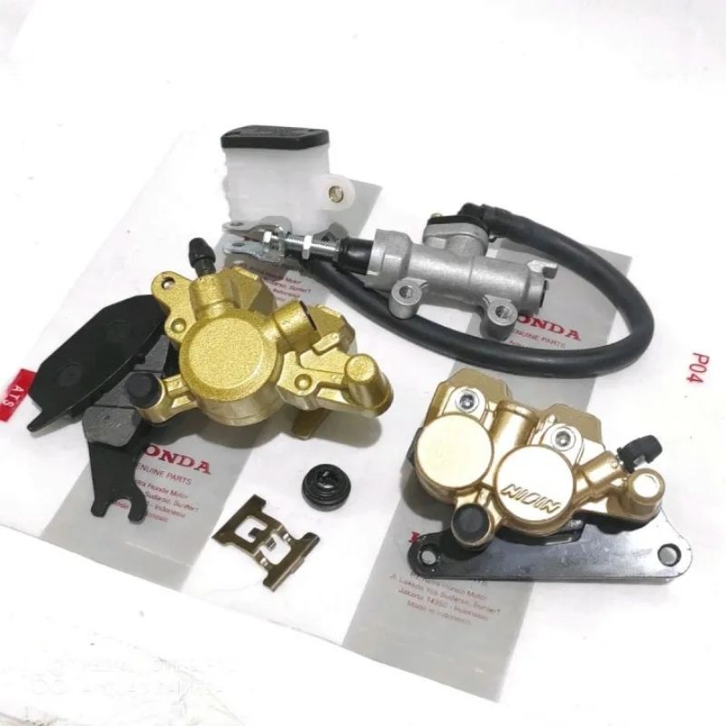 Kaliper depan +kaliper belakang+ master rem set belakang supra x125, supra x125 fi, supra x125 helm