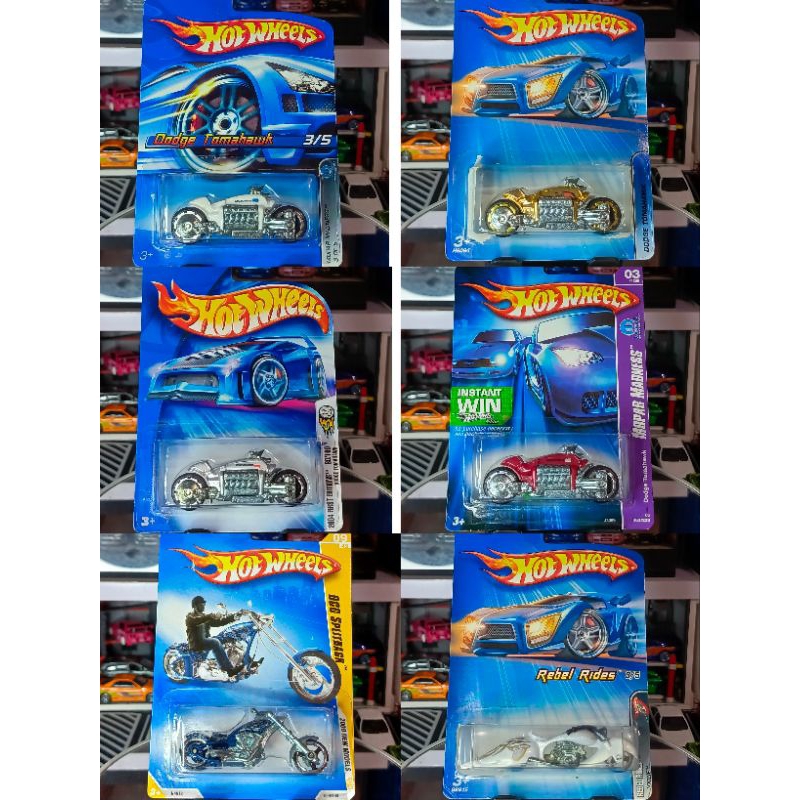 Hot Wheels Bluecard Dodge Tomahawk Gold / Silver / Red / White / OCG Splitback / Rebel Rides