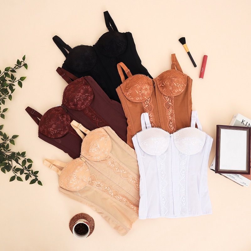 LONGTORSO FIORI TIPE LINDIA LONGTORSO & V SHAPE. PROMO CUCI GUDANG. Murah Lontoso Lentoso Corset Bus