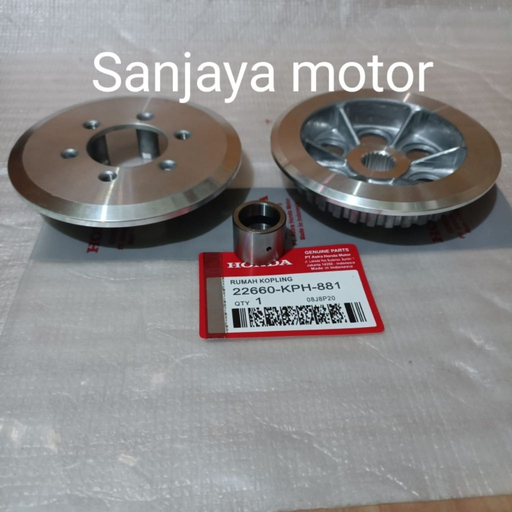 RUMAH KOPLING LAWAN + BOS RUMAH KOPLING HONDA KARISMA SUPRA X 125 KIRANA KARBU KPH