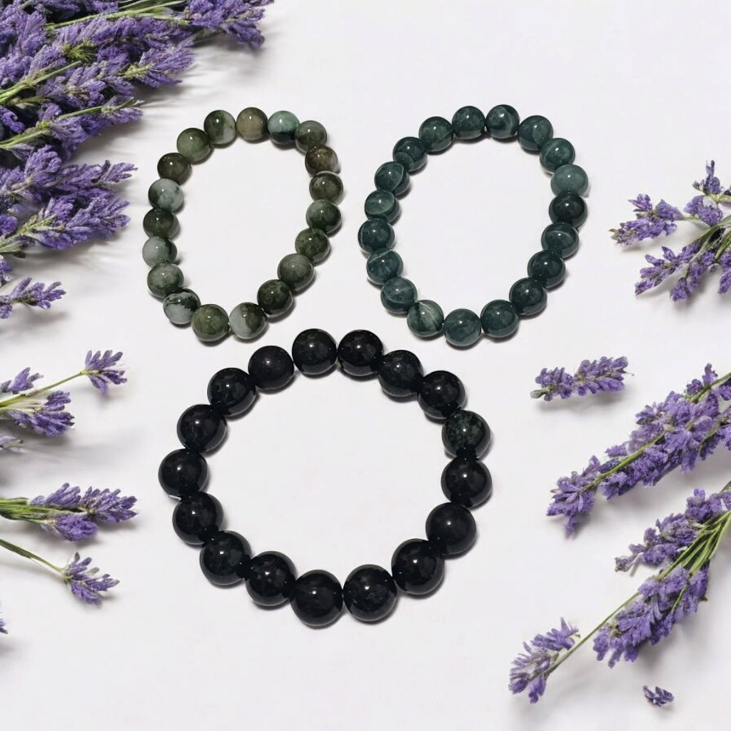 042J GELANG Guatemala Jade Burma Jade Black Jade Blue Water Oil Green