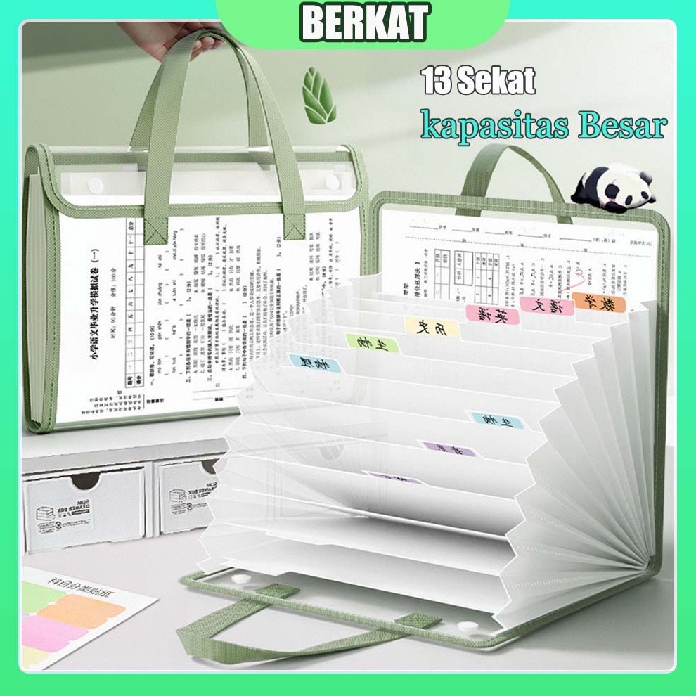 

KODE O12V Transparan File Folder Tas Dokumen File A4 Dokumen Ukuran Folio Tas Berkas 13 Sekat Document Bag