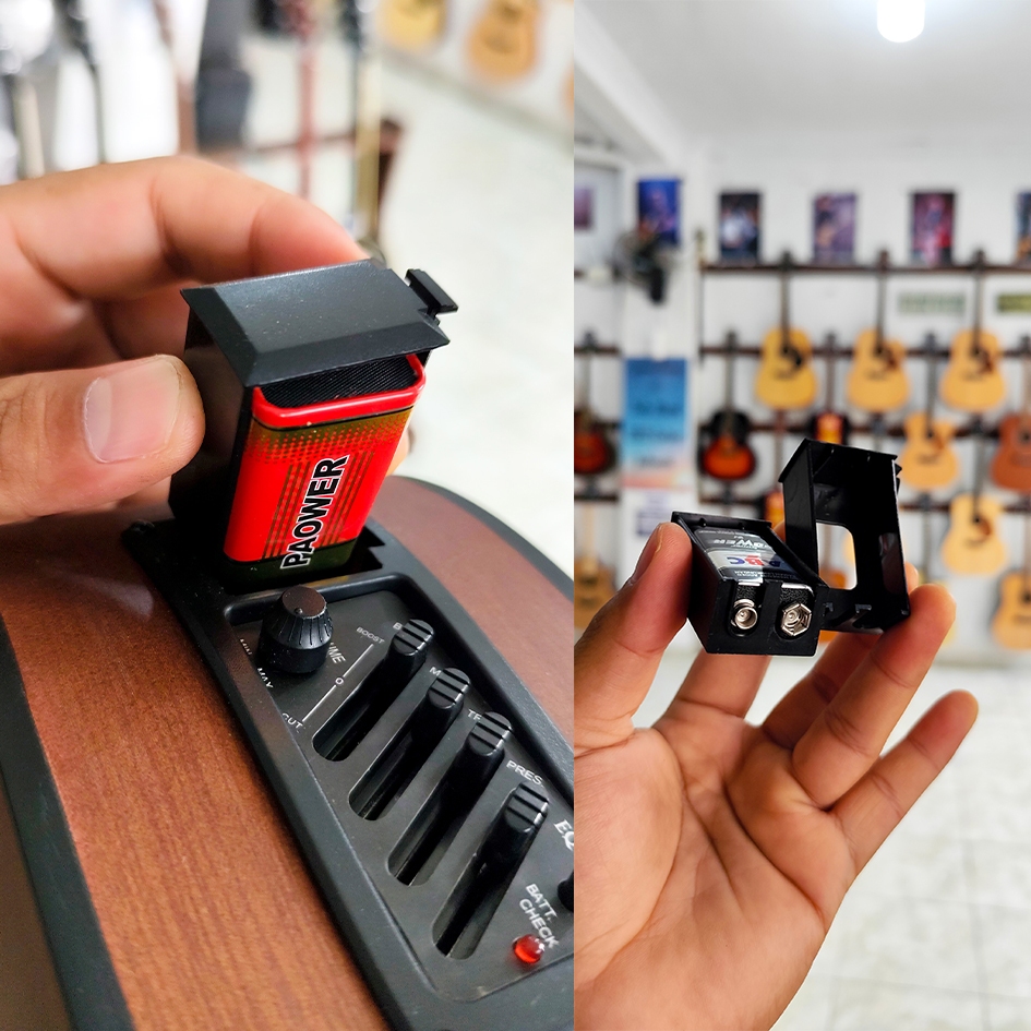 Kotak Baterai Preamp Gitar Kotak Baterai EQ7545R Kotak Batre EQ 7545R Box Baterai EQ7545R