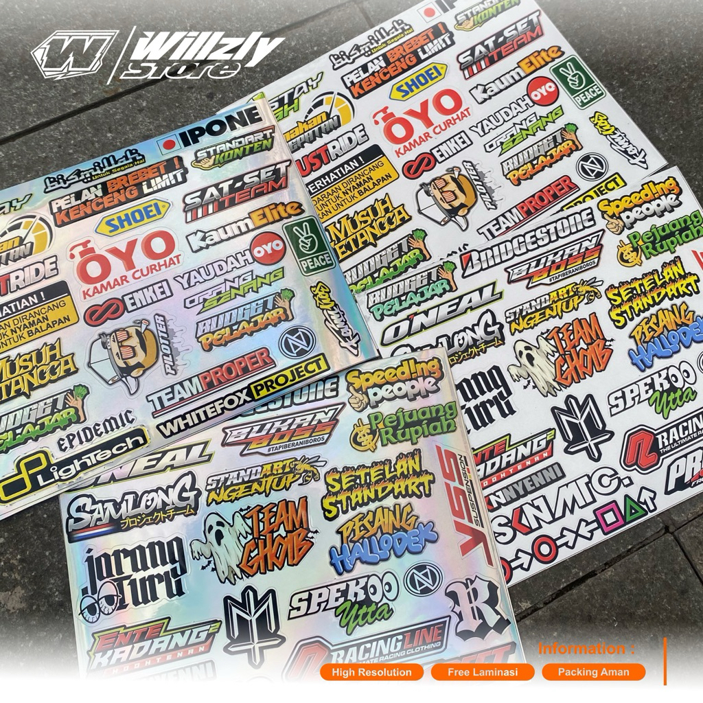 

STICKERPACK MURAH ISI 50 LEBIH SUDAH BONUS LAMINASI