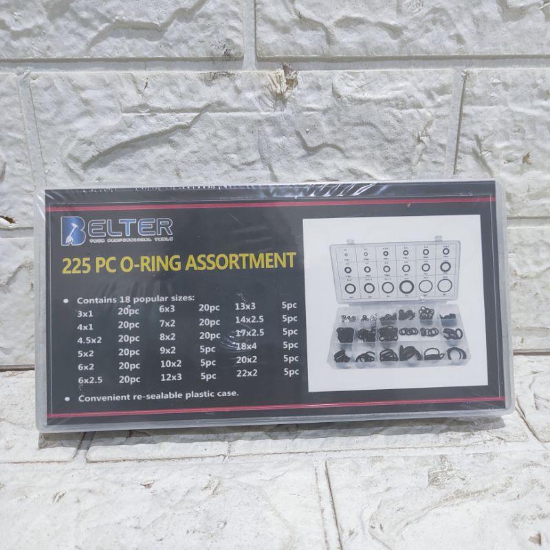 SEAL O-RING KARET ORING SEAL ORING 1SET ADA BOX ISI 225 PCS SEAL KARET ORING