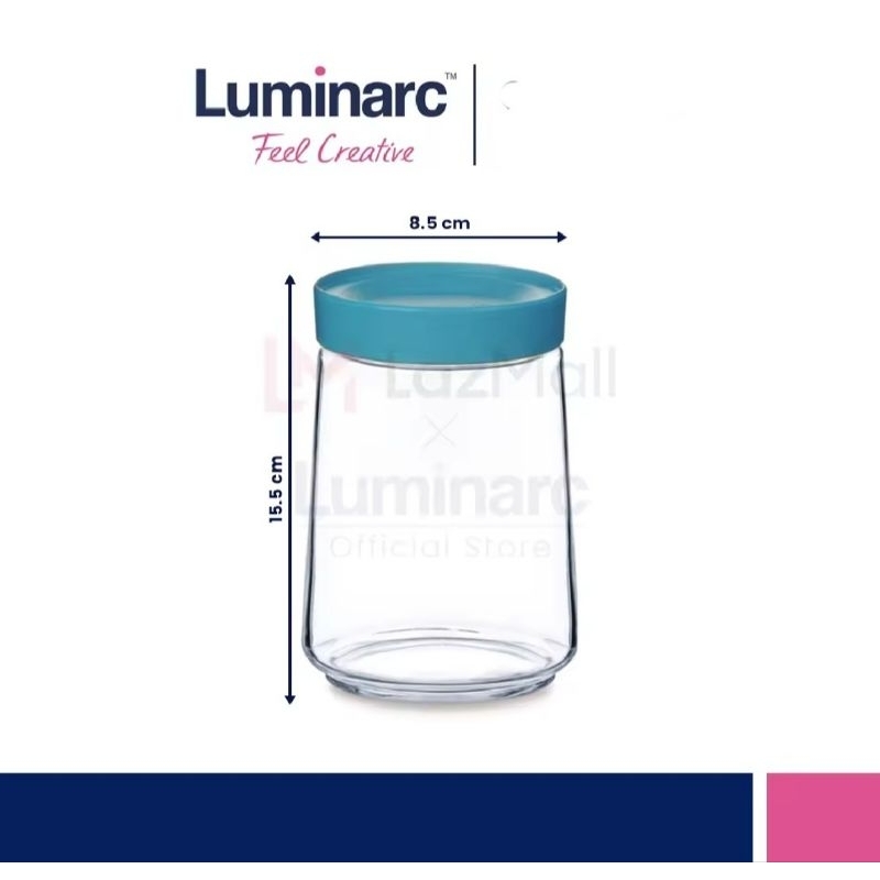 luminarc toples pot swing 1 liter biru / pc