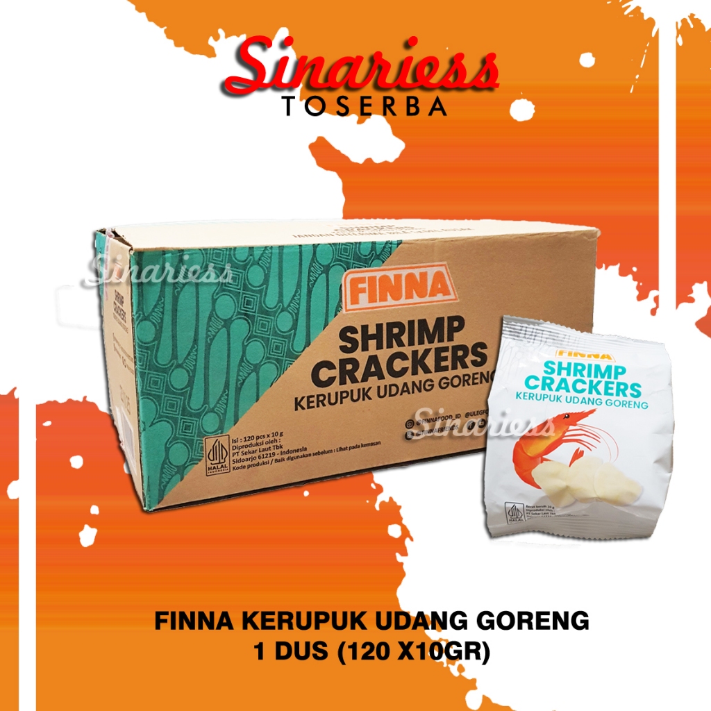 

Finna Kerupuk Udang & Kerupuk Bawang Siap Makan 10gr