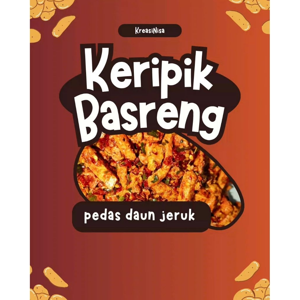 

KRIPIK BASRENG PEDAS DAUN JERUK