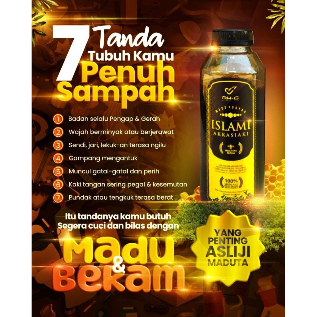 

MADU ISLAMI AKKASIAKI 100% ASLI,MURNI DAN SUDAH RUQYAH
