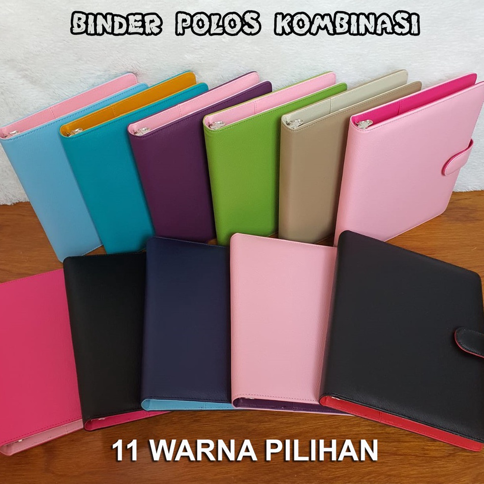 

KODE M38T BINDER KULIT JERUK POLOS KOMBINASI 12 WARNA PILIHAN A5 DAN B5