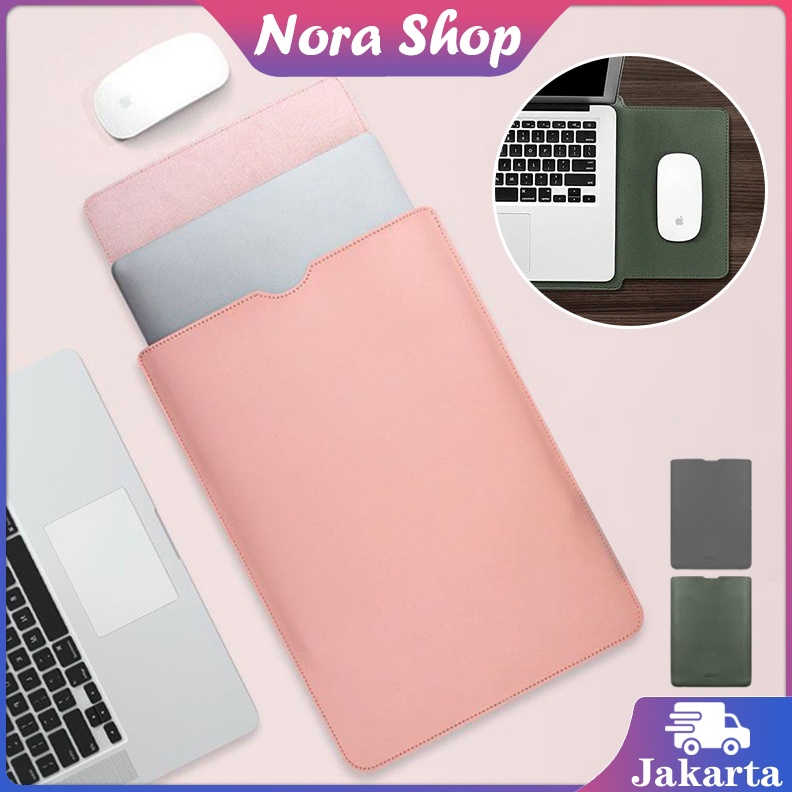 KODE K83O Tas Macbook Kulit PU Sarung Macbook Air 13 Inch Tas Laptop Aesthetic Waterproof Pelindung 