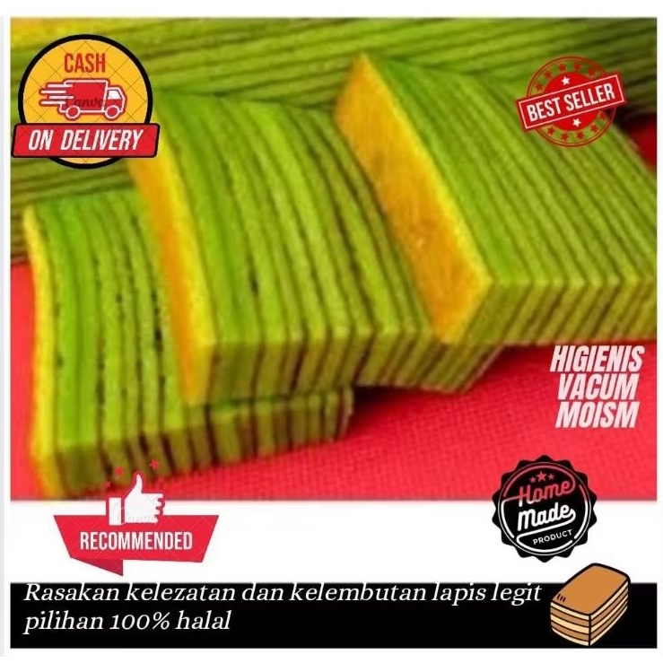 

Pinggiran/Potongan Lapis Legit spesial pandan